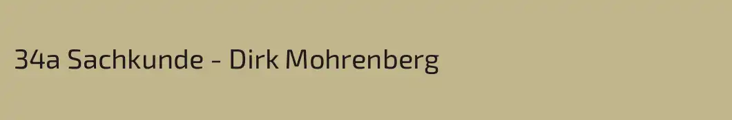 34a Sachkunde - Dirk Mohrenberg 